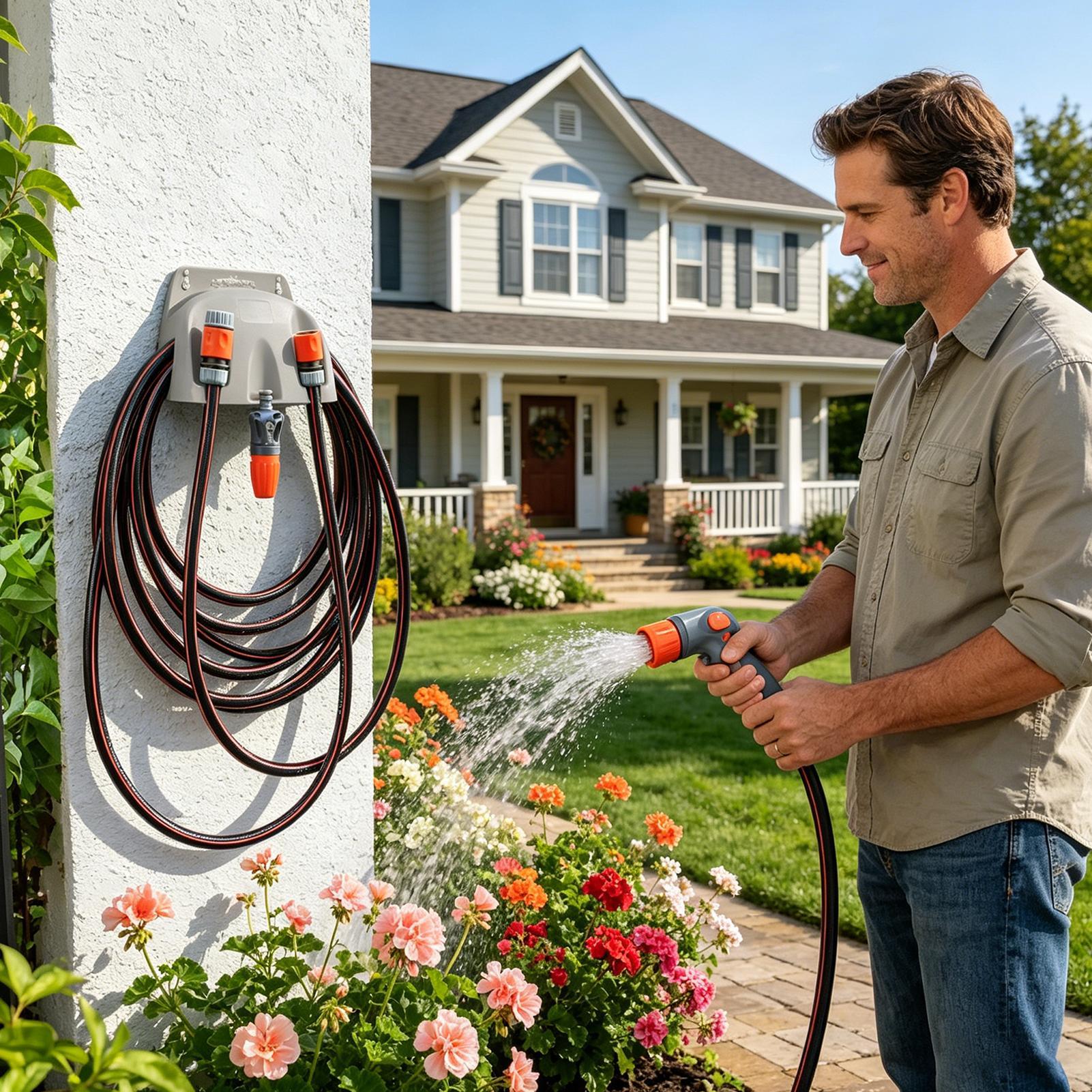 Hose Hanger Wall Mount Heavy D - Wall Organizer Pocket ulasan dan harga