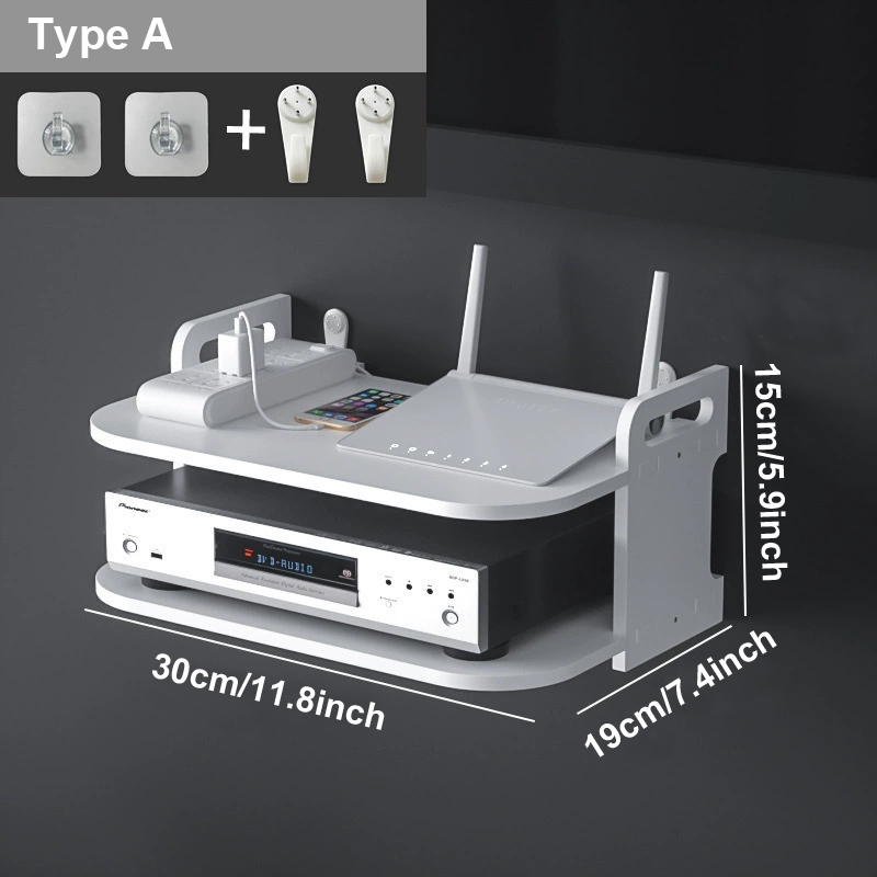 Wall-Mounted Router Cable Orga - Wall Mounted Desk Fold ulasan dan harga
