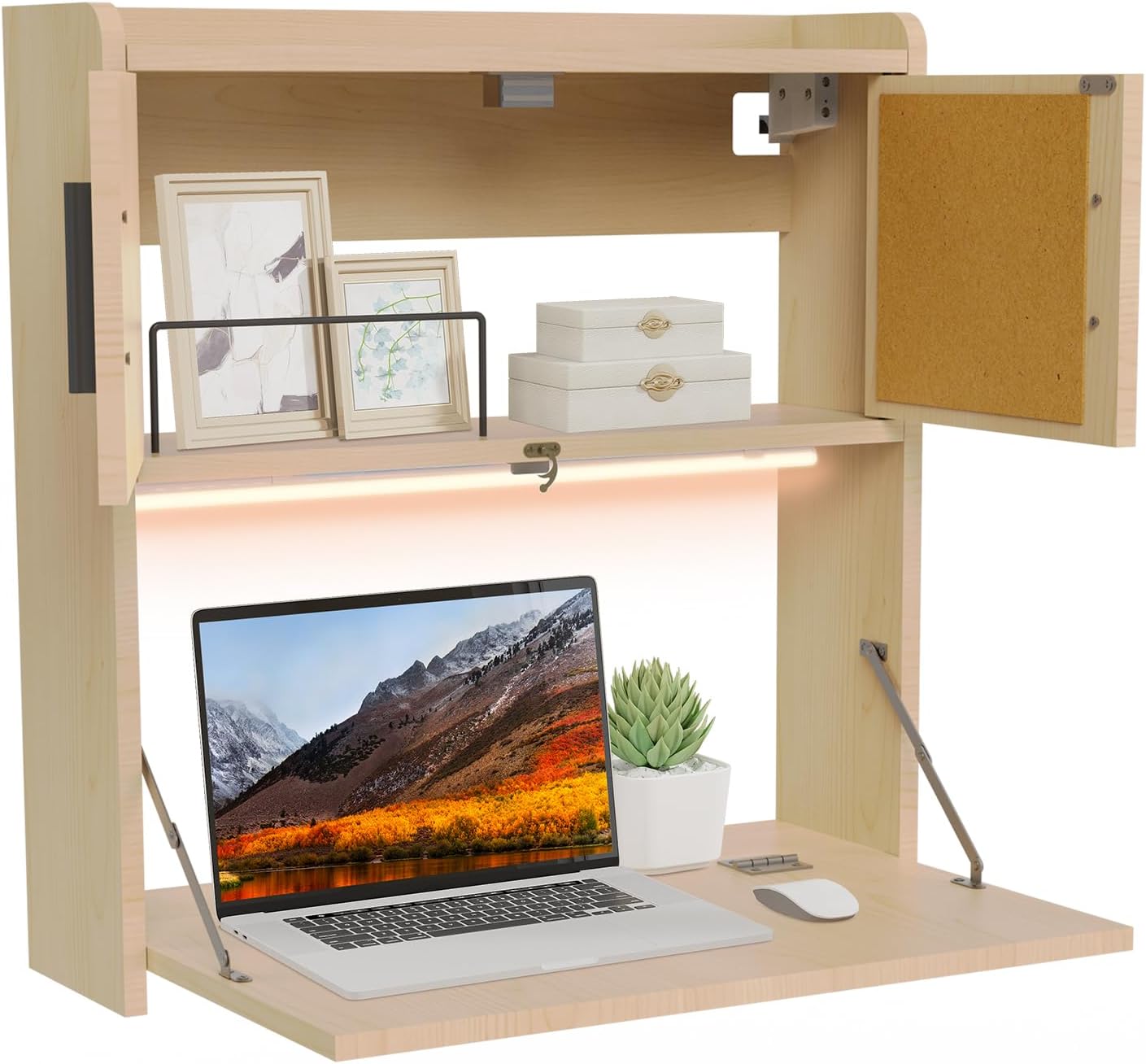 ARTETHYS Wall Mounted Desk Fol - Wall Mounted Desk Fold ulasan dan harga