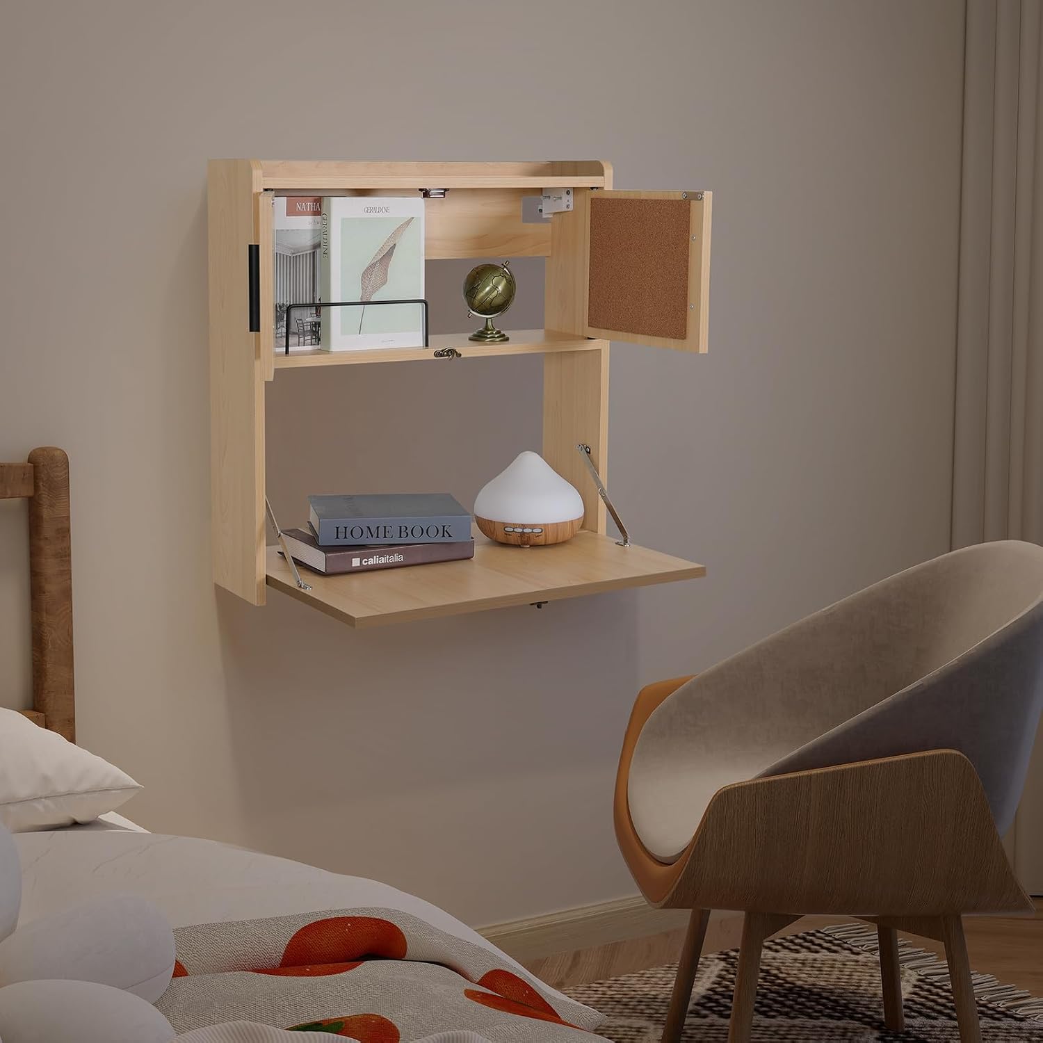 ARTETHYS Wall Mounted Desk Fol - Wall Mounted Desk Fold ulasan dan harga