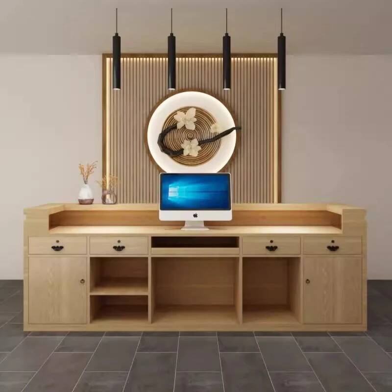 Simple Classic Reception Desk  - Office Furniture In Usa ulasan dan harga