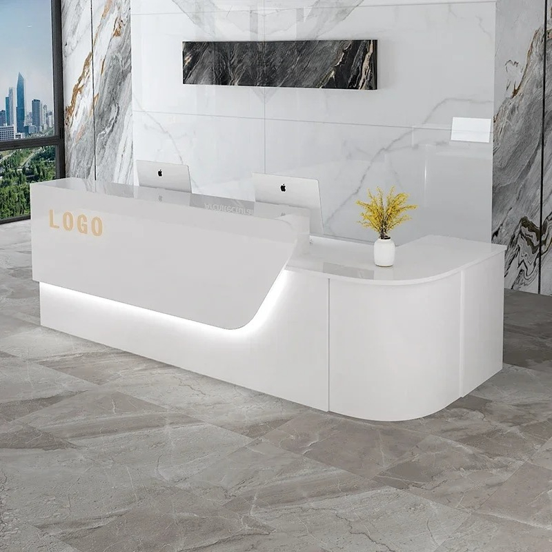 Storage Luxury Reception Desk  - Office Furniture In Usa ulasan dan harga