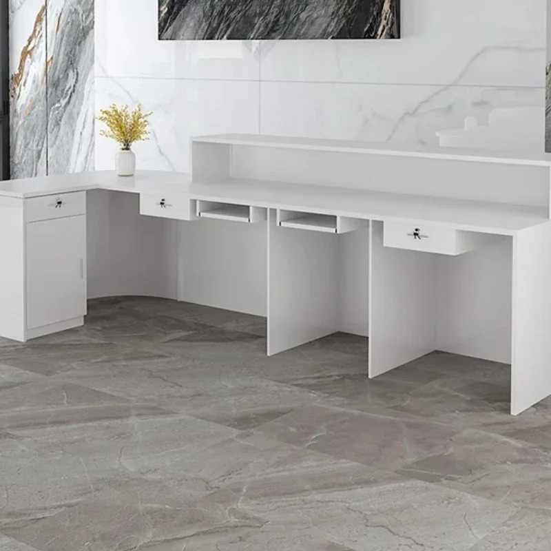 Storage Luxury Reception Desk  - Office Furniture In Usa ulasan dan harga