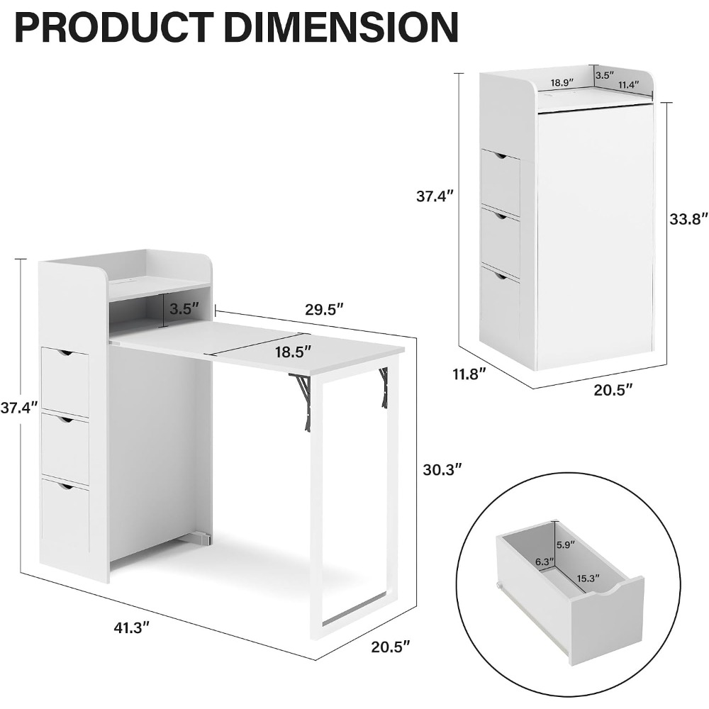 Wall Mounted Foldable Desk, Sp - Wall Mounted Desk Fold ulasan dan harga