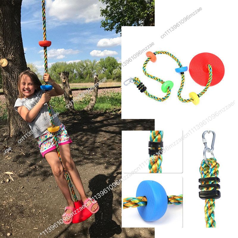 Kids Disc Swing with Climbing  - Office Furniture And Equipment ulasan dan harga