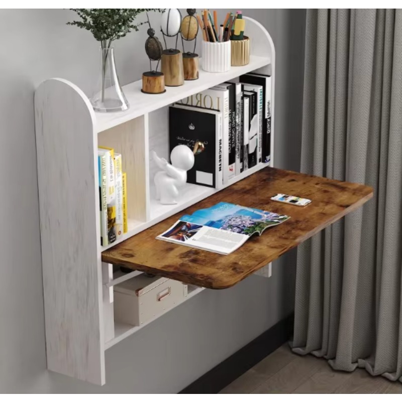 Household wall-mounted study t - Wall Mounted Desk Fold ulasan dan harga
