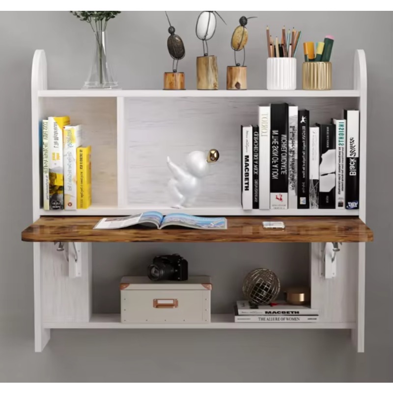 Household wall-mounted study t - Wall Mounted Desk Fold ulasan dan harga