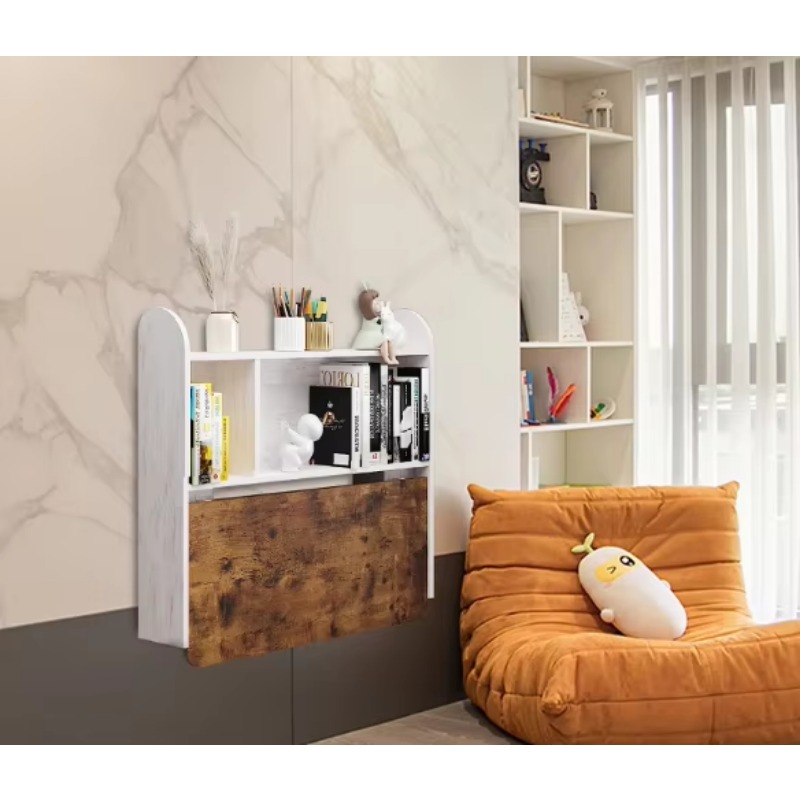 Household wall-mounted study t - Wall Mounted Desk Fold ulasan dan harga