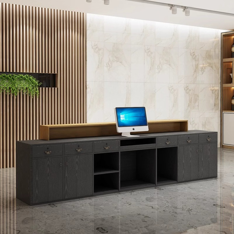 Simple Classic Reception Desk  - Office Furniture In Usa ulasan dan harga