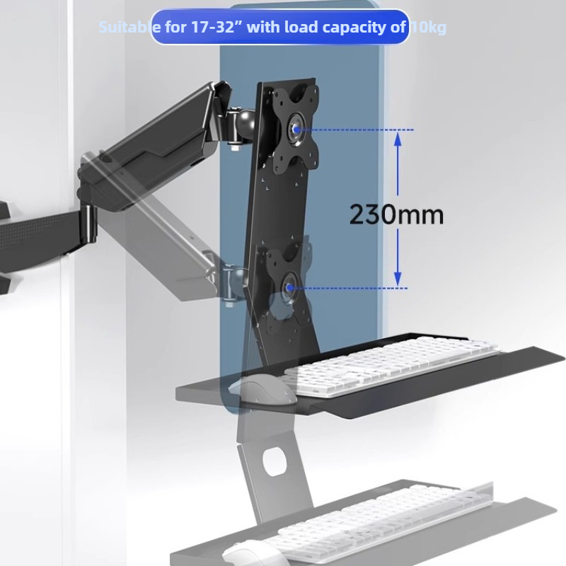 Heavy Duty Monitor Mount Rack  - Wall Mounted Desk Fold ulasan dan harga