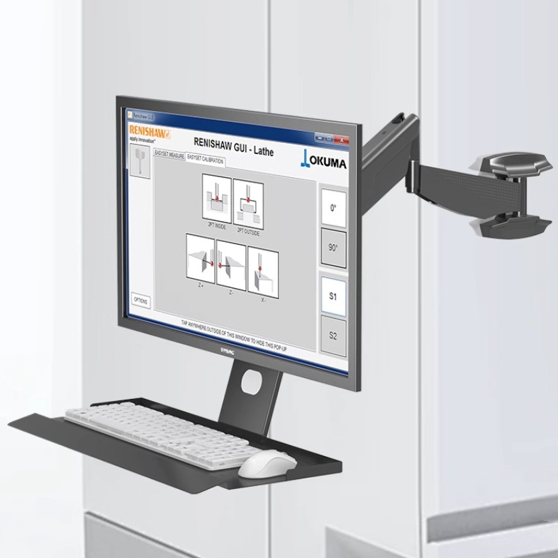 Heavy Duty Monitor Mount Rack  - Wall Mounted Desk Fold ulasan dan harga