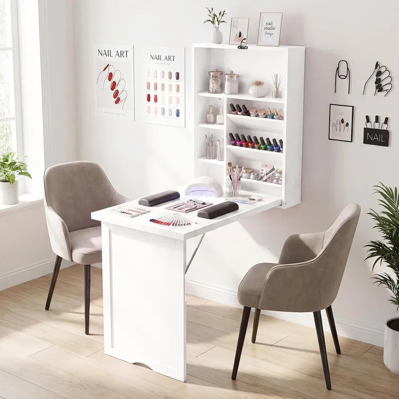Multi-Function Computer Desk W - Wall Mounted Desk Fold ulasan dan harga
